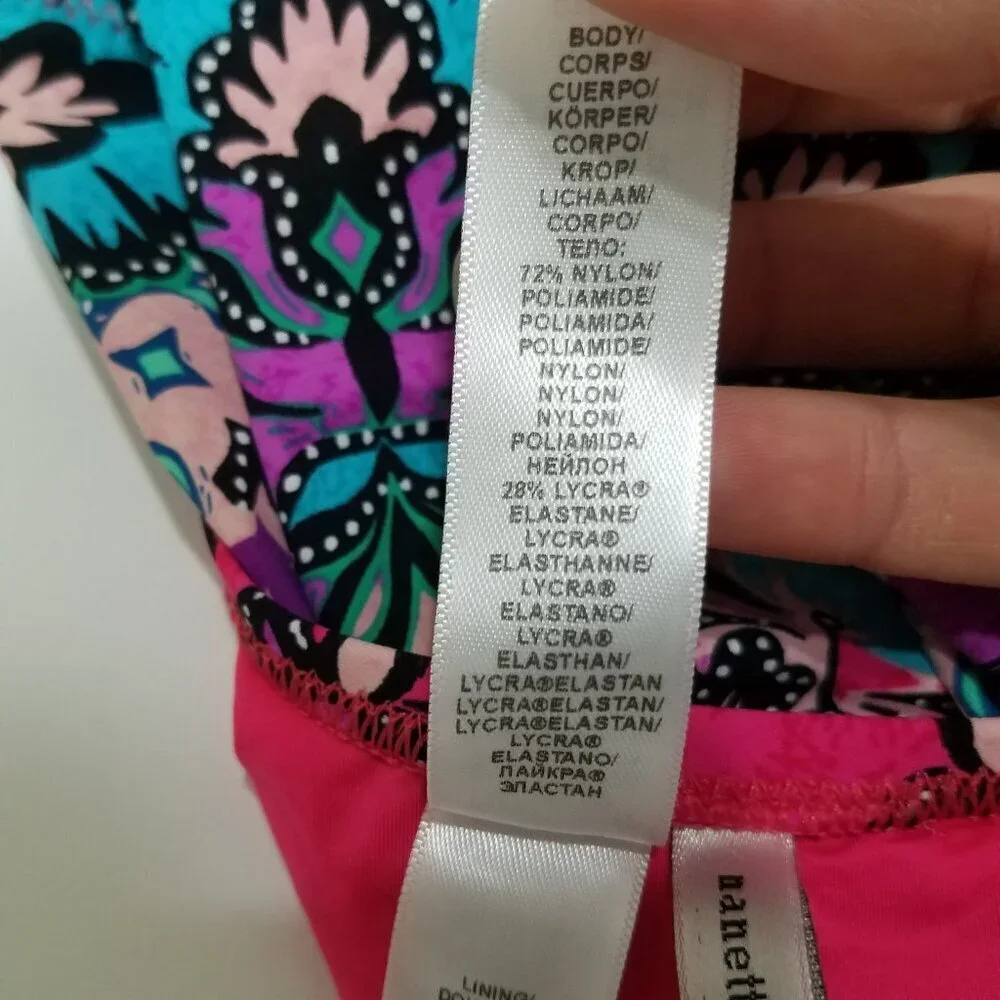 Nanette Lepore Open Back One Piece Swimsuit Size XS